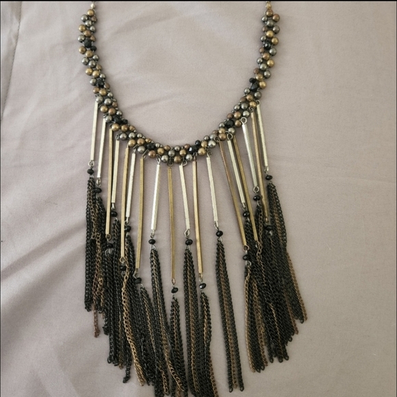 Fashion Jewelry Jewelry - Beaded Tassle Bib Necklace